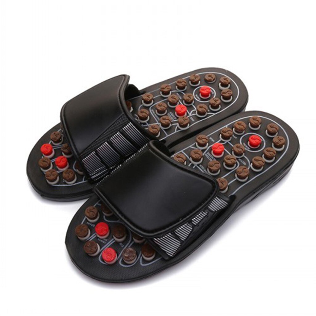 foot acupressure slippers Women Men Foot Massage Therapy Activation Care Adjustable Sandal Slippers Shoes sloffen heren#y2