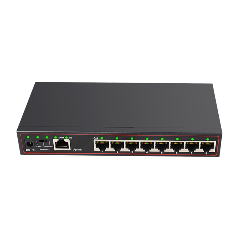 Interruptor de 9 puertos Gigabit, conmutador Ethernet de red, 100/1000Mbps, enchufe de la UE: Default Title
