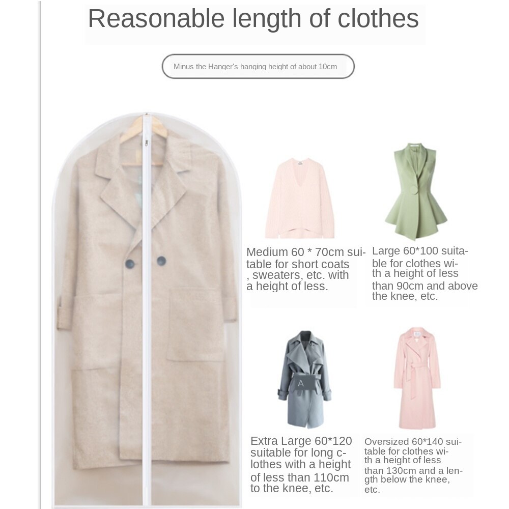 Clothes Hanger Clothes Clothes Suit Coat Dust Cover Household Storage Bags Bags Storage Bags Wardrobe Hangers