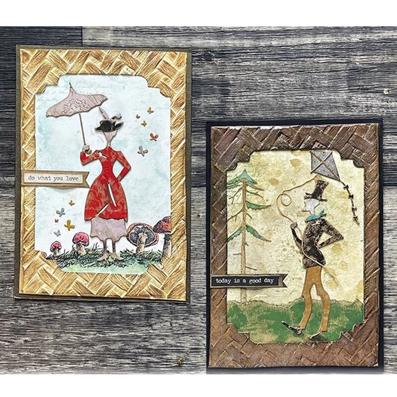 3D Embossed Folder For DIY Craft Making Brick Wall Cobblestone Leaves and Letter Background Card Paper Scrapbooking