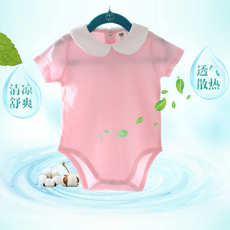 Ropa para bebé, Mono para bebé, pijama, ropa para niños, ropa para bebés, Ropa para Niñas, cuello peter pan sólido para bebé, ropa para niños