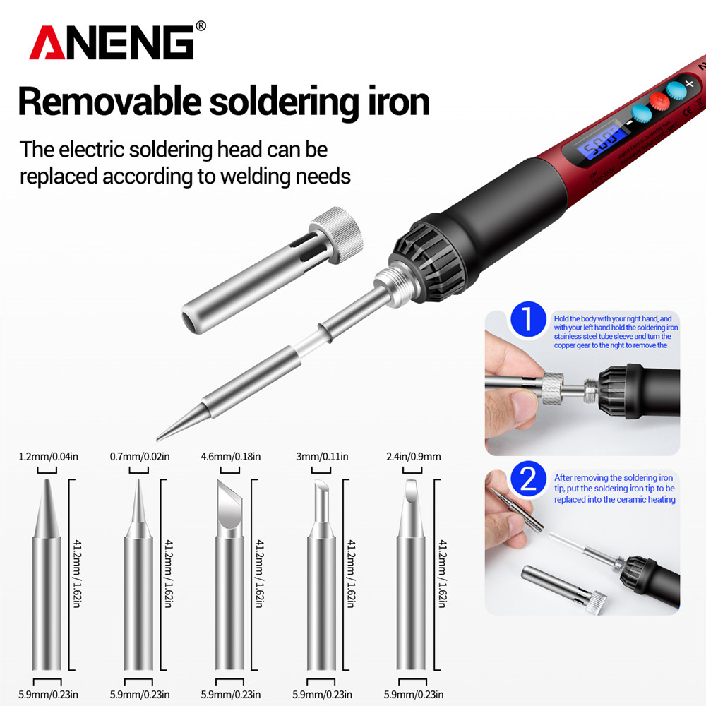 ANENG SL103 soldador estaño de estaño soldadura pirografo para madera puntas desoldador estaño pirograbador estacion de soldadura para electronica soporte soldadura cautin estación de soldadura soldar