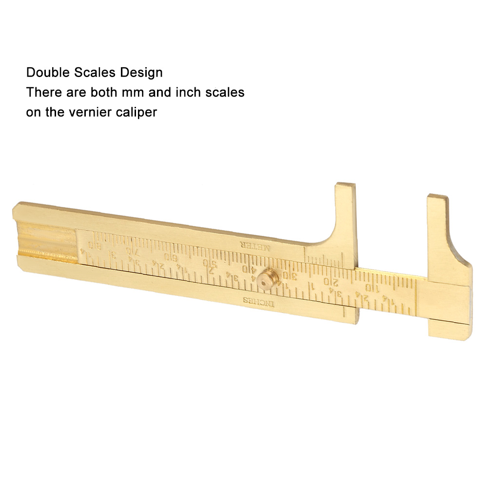 80mm Scale Ruler 80mm Double Scale Vernier Caliper Brass Caliper Ga... – Grandado