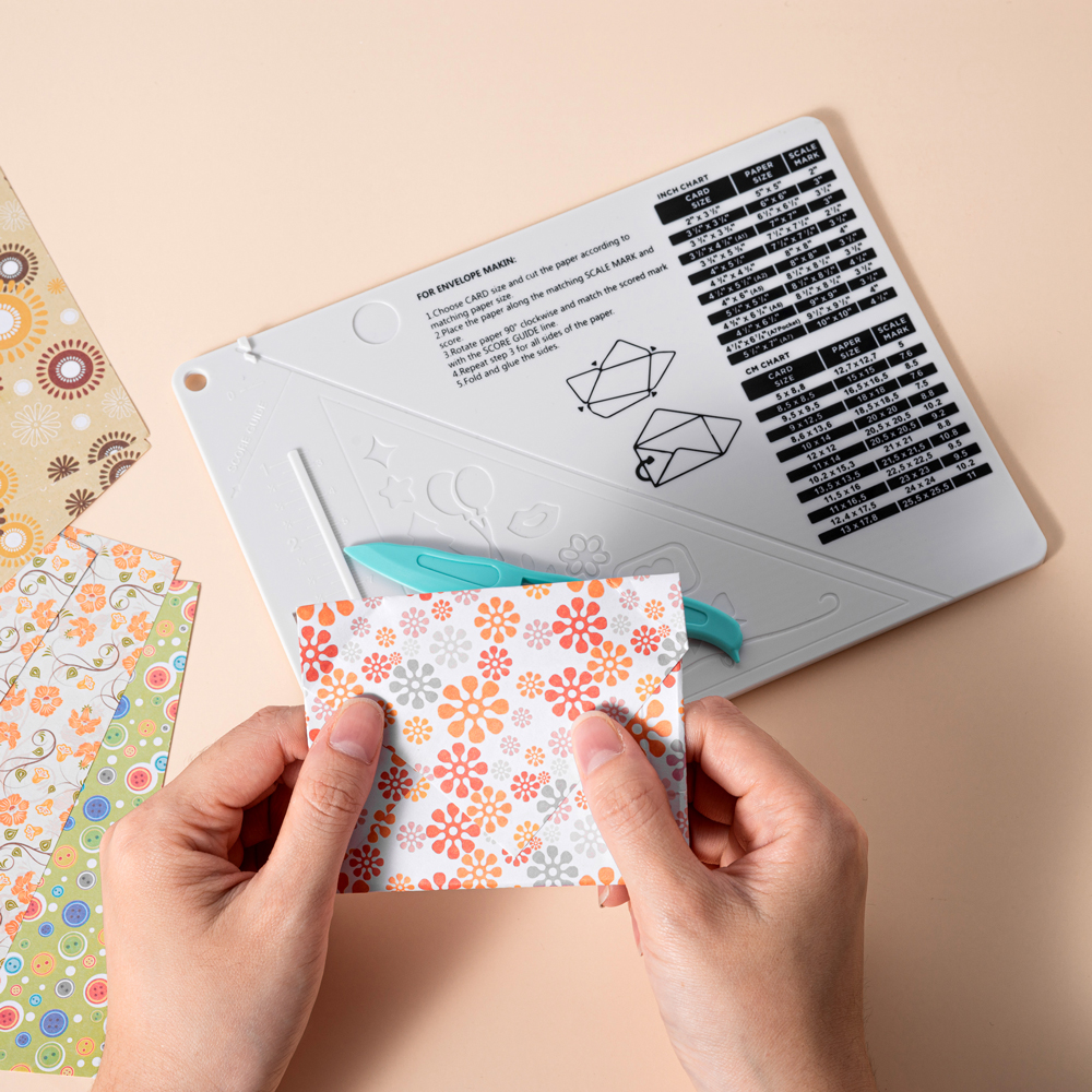 Paper Trimmer Scoring Board Craft Paper Cutter Folding Scorer for DIY Scrapbooking Card Making Tool