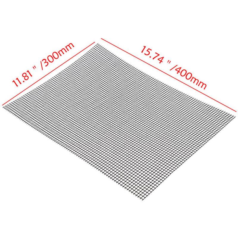 1PC BBQ Grill Mesh Mat Teflon Herbruikbare Vel Slip Non-stick Barbecue Bakken Vlees Barbecue Benodigdheden Vis Groente Roker Mat