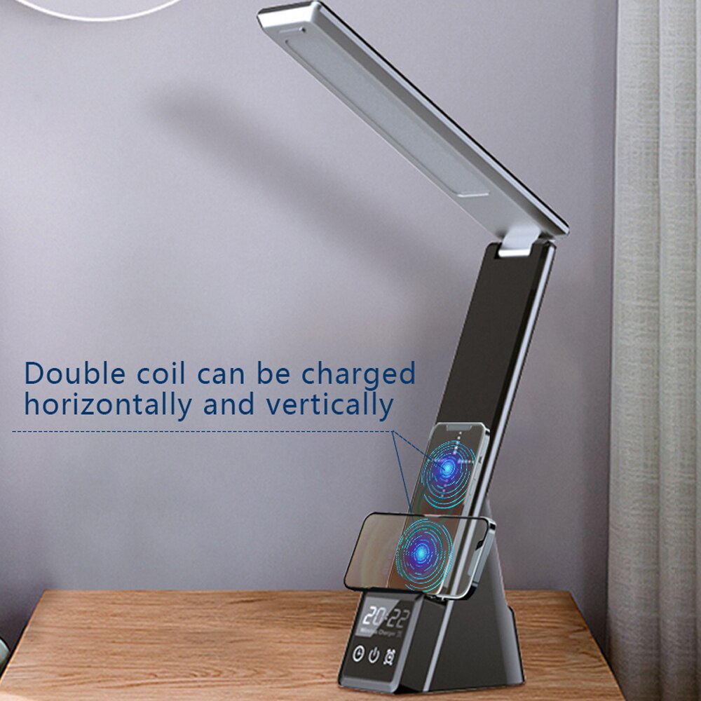 Support de lampe de Table avec chargeur sans fil 5 en 1, pour IPhone 12 11 Pro Max 15W, Station de charge rapide pour Apple Watch AirPods