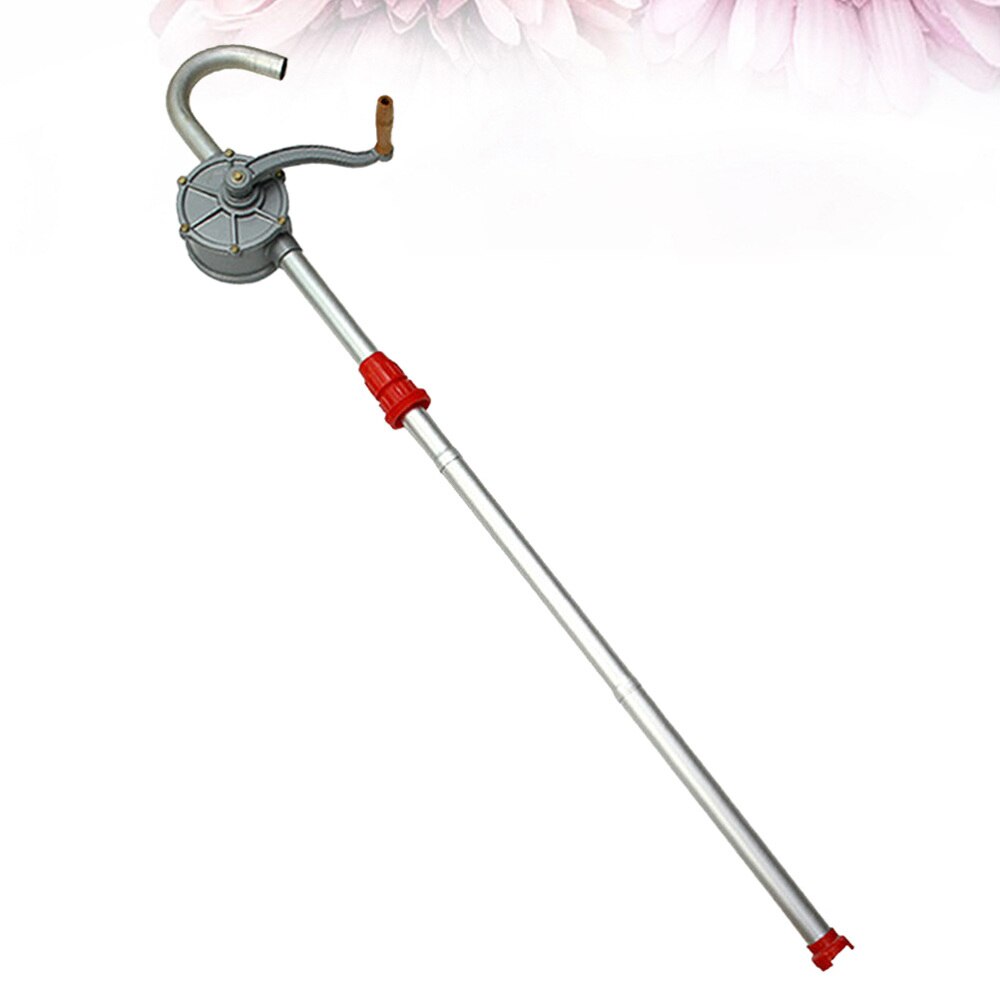 Aluminum Alloy Self Priming Rotary Hand Crank Oil Drum Pump Pumping Petrol Diesel Fuel Transfer Tool