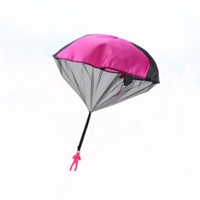 Hand Gooien Mini Parachute Kids Outdoor Games Educatief Speelgoed Parachute Kinderen Sport Speelgoed: Roze