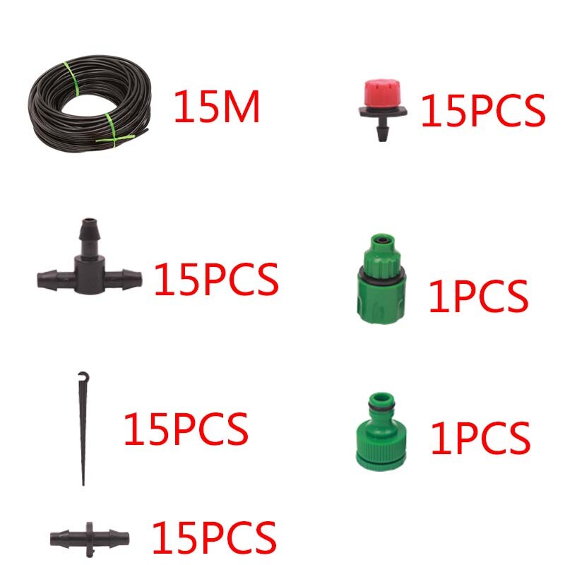 10 mt/25 mt/30 mt Automatische Bewässerung Gerät Intelligente Drip Garten Bewässerung System Bewässerung Tropf Bewässerung Set brunnen Sprinkler: 15M