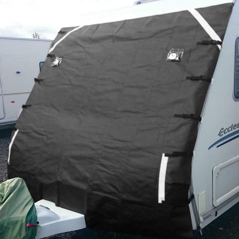 220Cm X175cm Caravan Front Towing Cover Universal Towing Cover Reflecterende Strip Protector Covers Stofdicht