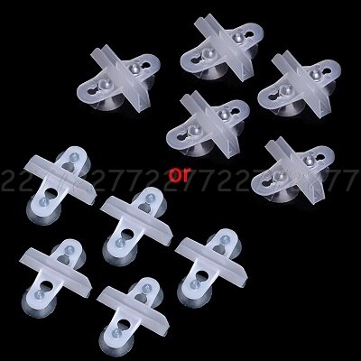 5pcs Aquarium Fish Tank Divider Suction Cup Divider Plastic Sheet Holder Set O30 19: Default Title
