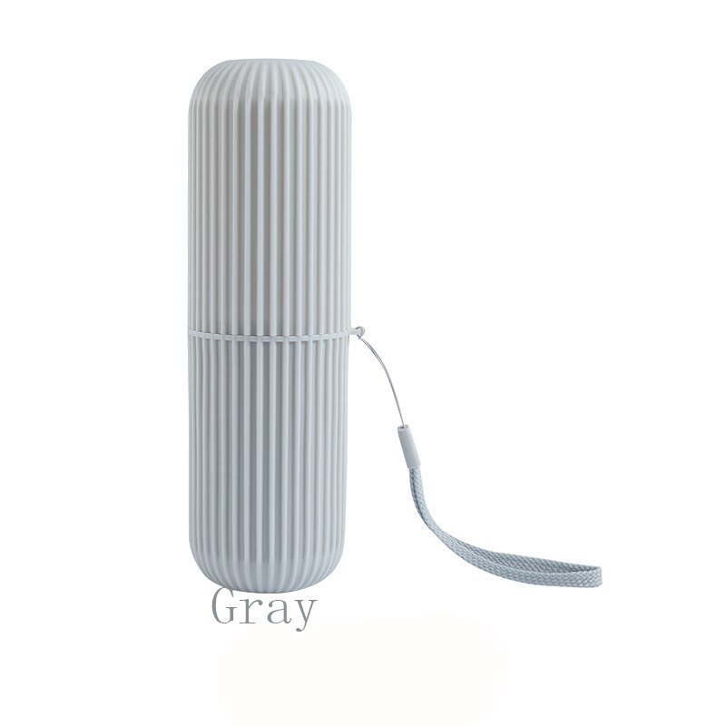 20cm voyage Portable Couple brosse à dents boîte bain de bouche brosse dents tasse créative en plastique dentifrice brosse à dents Ttorage boîte: Kaki foncé