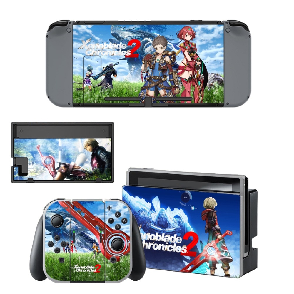 Xenoblade Chronicles 2 piel etiqueta engomada vinilo para conmutador nintendo pegatinas pieles para Nintend interruptor NS consola de mandos Joy-Con