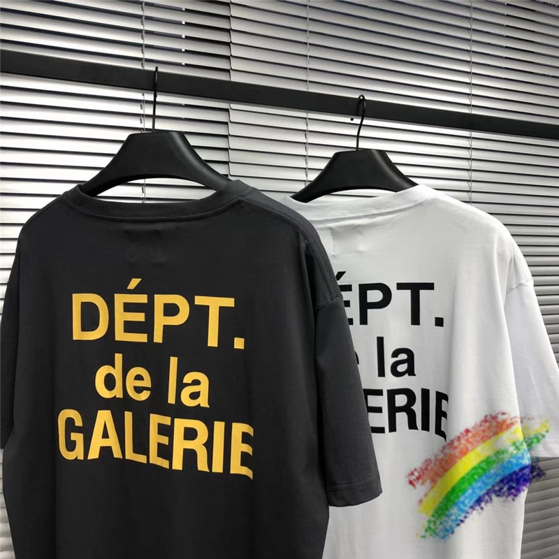 1:1 Hoge Gallery Dept T-shirt Mannen Vrouwen Katoen Zomer Casual Gallery Dept Top Tees T-shirts