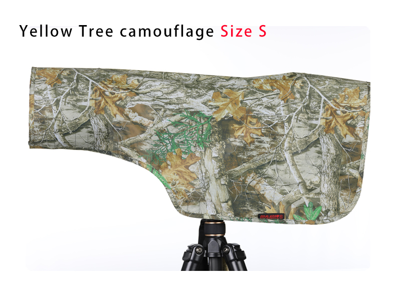 CHASING BIRDS Lens long focal lens rain coat camouflage and waterproof rain cover for camera and lenses Sunscreen and UV protect: light yellow