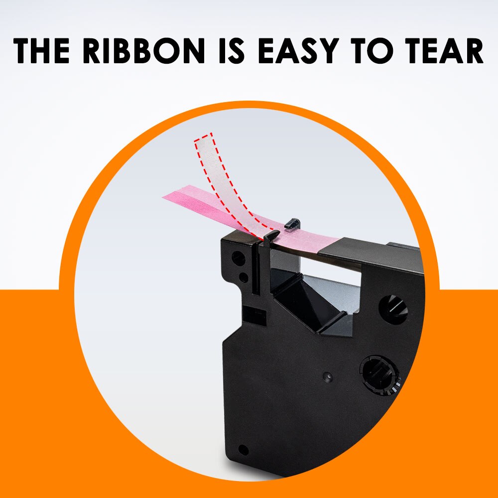 6PK 12Mm Zwart Op Wit Glitter Label Tape Vervangen Dymo D1 45021 45013 2056121 2056091 2056094 2056098 Voor Dymo labelmanager 160