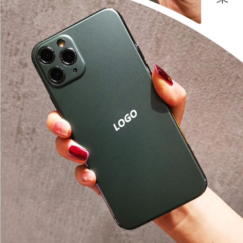Film protecteur de téléphone portable de couleur unie pour iPhone11 PRO autocollant de peau de dos de téléphone de film arrière mat doux: green