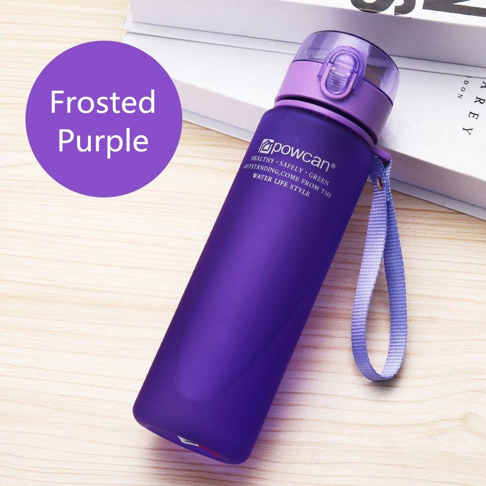 800ml/1000ml Portable Leak-proof Water Bottle Tour Outdoor Bicycle Sports Drinking Plastic Water Bottles for Kids and Audult: Frosted purple 1000m