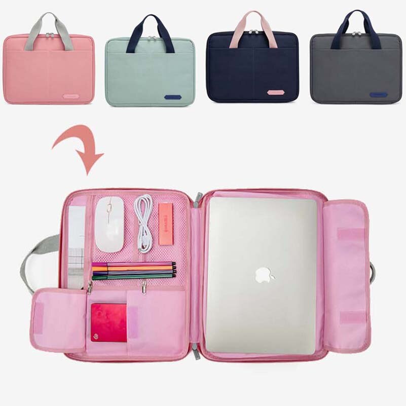 Women Laptop Briefcase Computer Bag Business Document Organizer Ipad Tote Ladies Handbag Messenger Document Bag