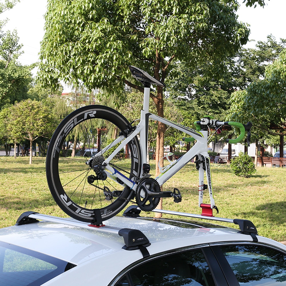 Roof Mount Bike Rack Car Roof Bicycle Rack Suction Roof Mount Carrier Quick Release Bike Roof-Top Holder Stable Mounting Tools