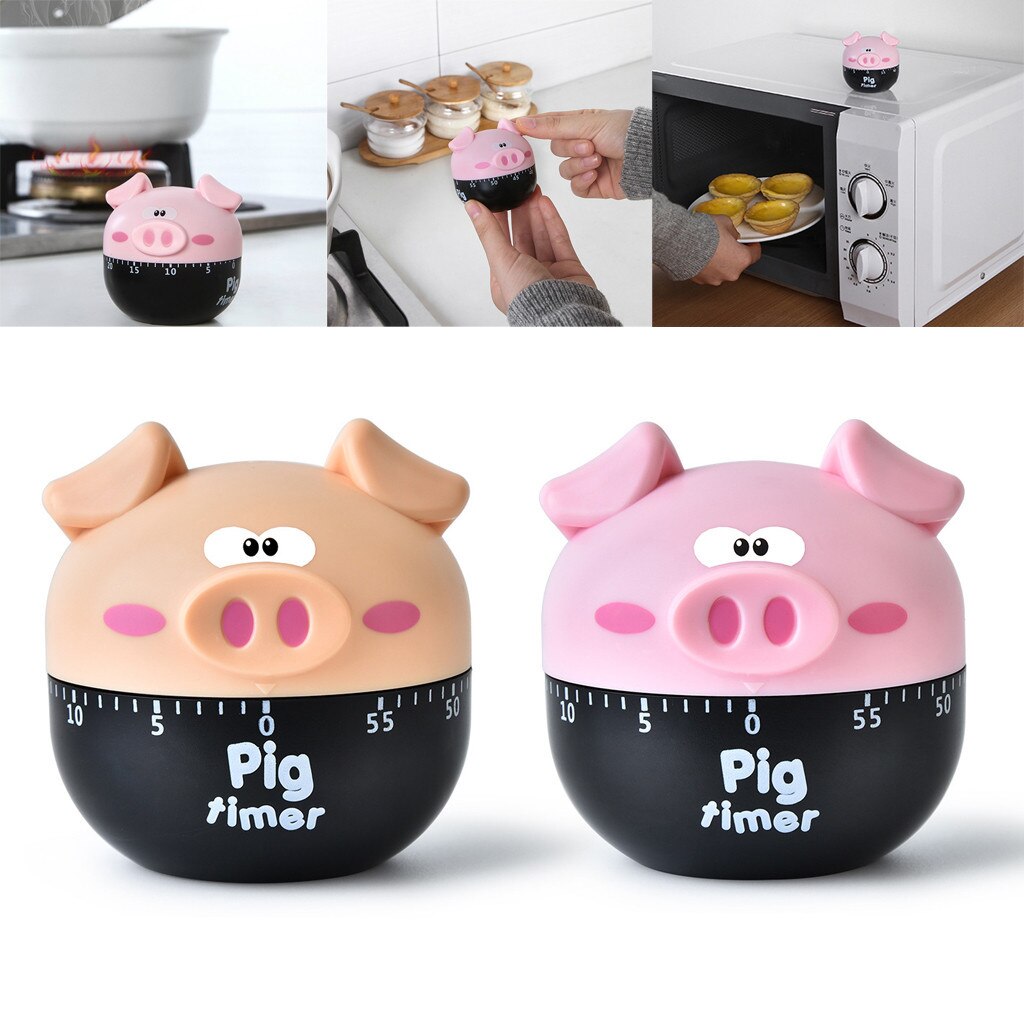 Cartoon Timer Kitchen Cooking Countdown 60 Mins Steel/plastic Mechanical Timer Alarm Temporizador Cocina Timer