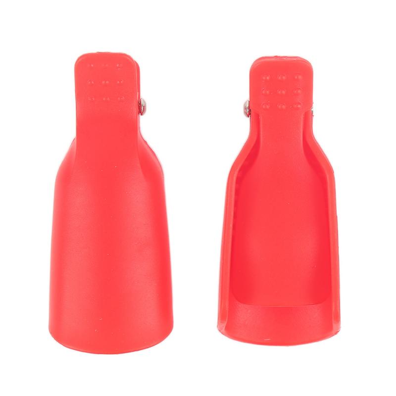 10 Pcs Plastic Hand Nail Soak Off Uv Gel Art Polish Remover Wrap Clip Cap TSLM1