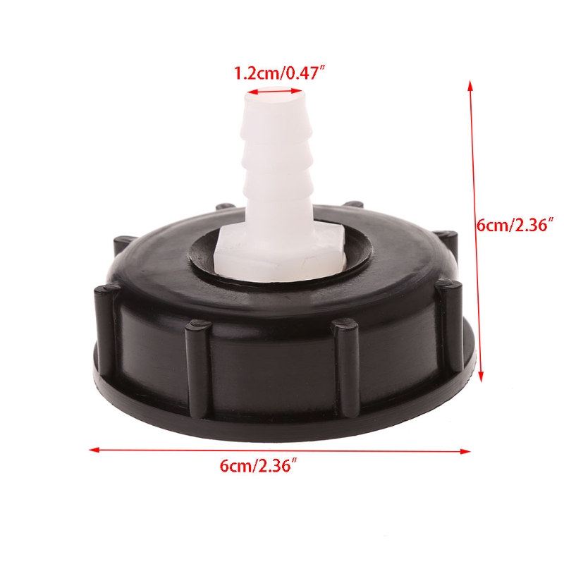 IBC Tote Tank Food Grade Drain Adapter 2.36" Coarse Thread To 12mm Hose Faucet Valve 10166