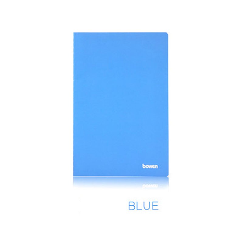 1 PC Candy Color Diary School Student Homework Notebook A5&A4 60 pages 80 GSM lined paper, Thick paper hardcover Stationary: Blue / 21x14cm