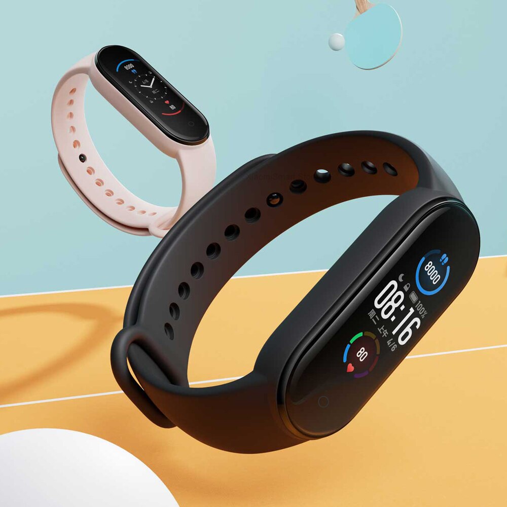 Globale Versione Xiaomi Mi Banda 5 Braccialetto Fitness Tracker Wristband OLED Colorato Dello Schermo Intelligente Impermeabile Monitor di Frequenza Cardiaca Fascia