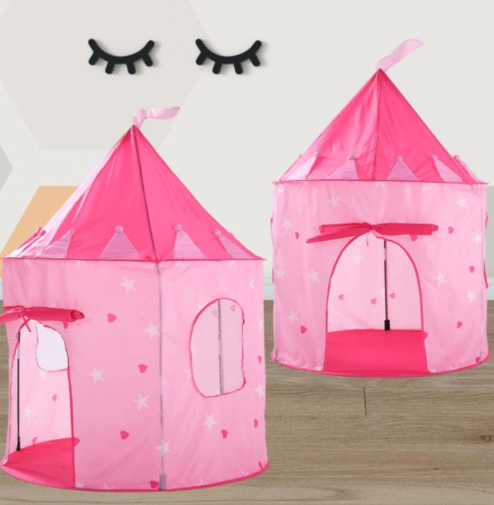Tienda de juego plegable tipi prins pricess tienda plegable niños niño niña castillo cubby casa de juego niños regalos tiendas: 6