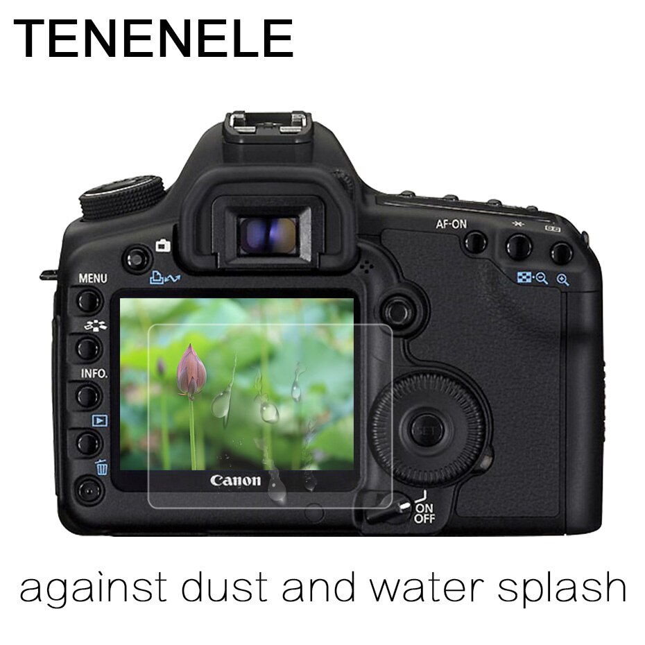 Tenenele skjermbeskytter til kanon eos 5d merke  ii 2 herdet glass lcd beskyttelsesfilm hd til kanon 5 d 2 kamera skjermbeskytter