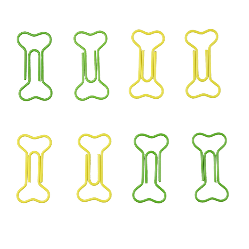 Dog's Bone Paper Clip Gold Bone Special-shaped Paper Clips Office Supplies Paperclip Bulldog Clips Cute Paper Clips Decorative