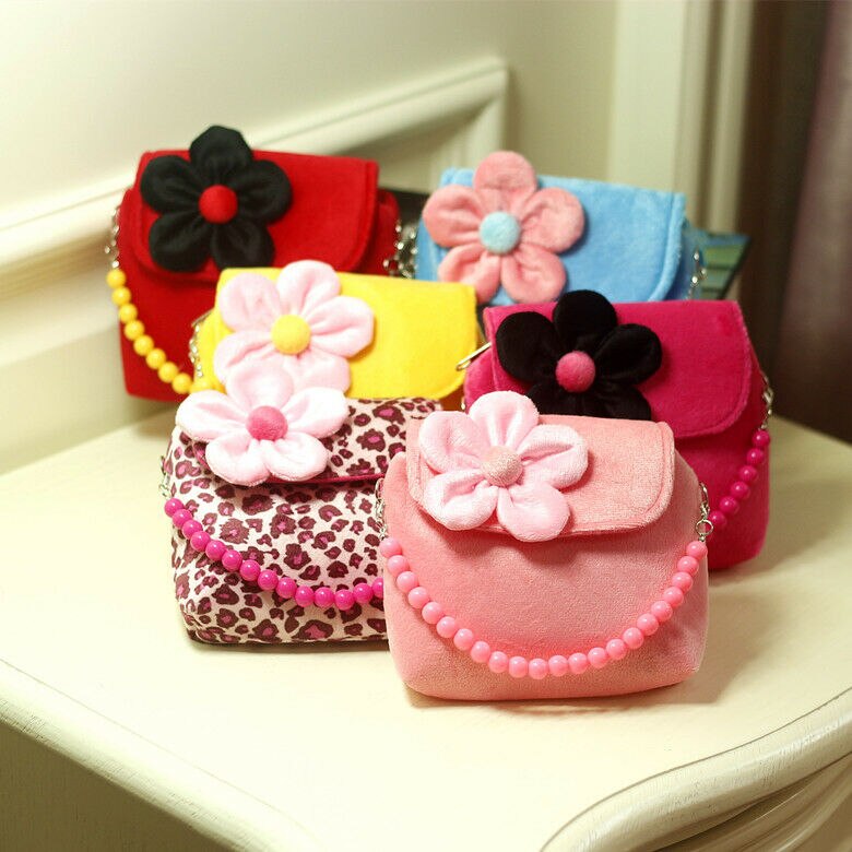 PUDCOCO Kid Girl Flower Shoulder Handbag Crossbody Bag Messenger Satchel Purse