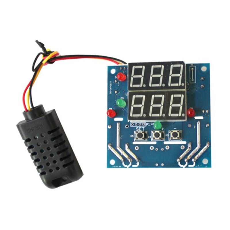 ! 12V ligent Temperature Humidity Controller Relay AC/DC Adjustable Control Thermometer Hygrometer AM2301 Sensor