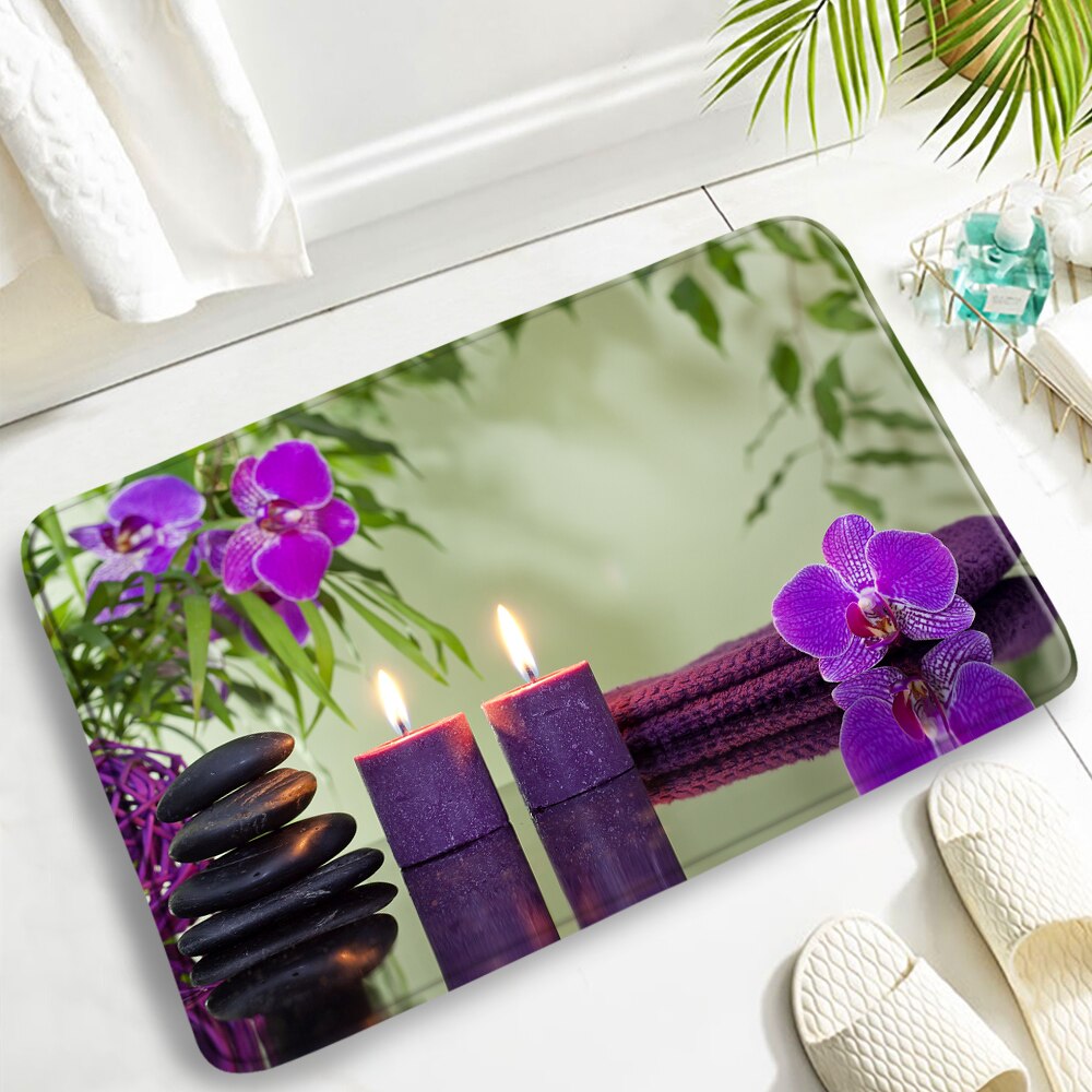 Buddha-zen-fumatten, stein-Lotus-orchideen-grn-b...  Grandado