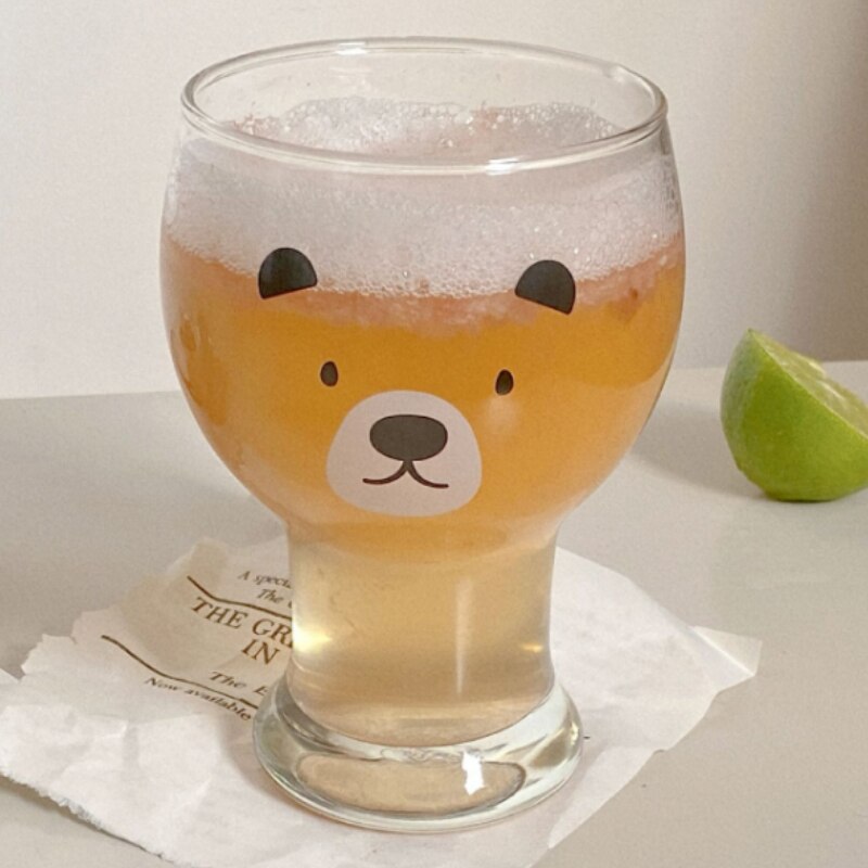 Chope à bière ours 400-450ml, Ins, multi-usages, populaire, à la , jus de Dessert, boisson froide, Cocktail, service à vin