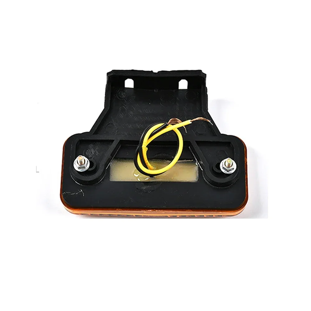 4/810pcs 24V 4 LED Side Marker Light Bracket Turn Signal Clearance External Warning Lamp Car Truck Trailer Lorry Caravan Tractor