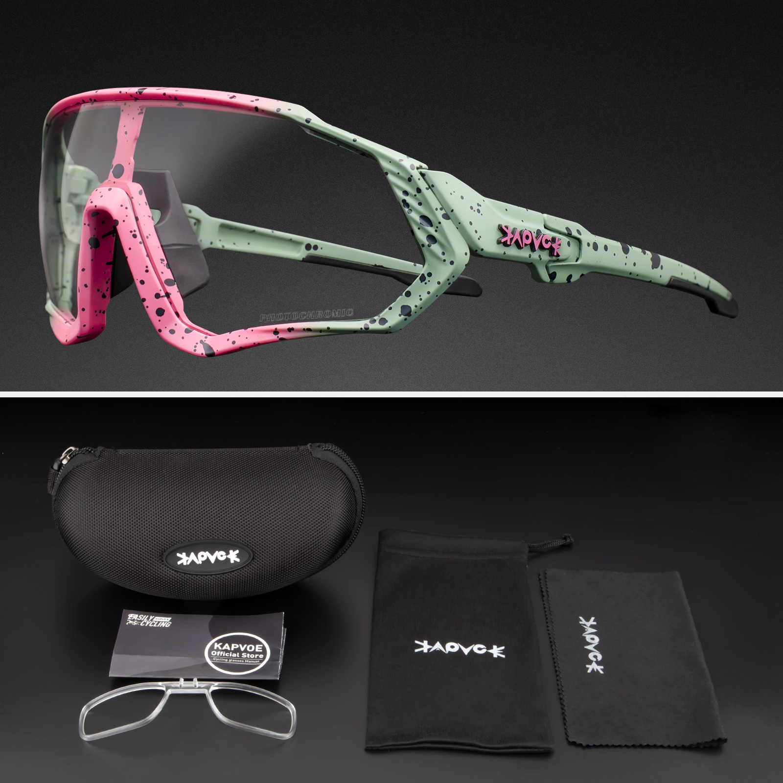 Kapvoe photochromique sport cyclisme lunettes pour hommes femmes vtt montagne route lunettes de vélo cyclisme lunettes de soleil Oculos Ciclismo