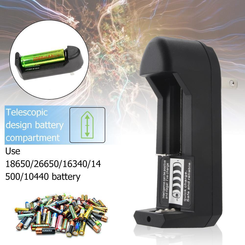Prise américaine 2 fente voyage chargeur adaptateur 18650 Li-ion batterie Rechargeable