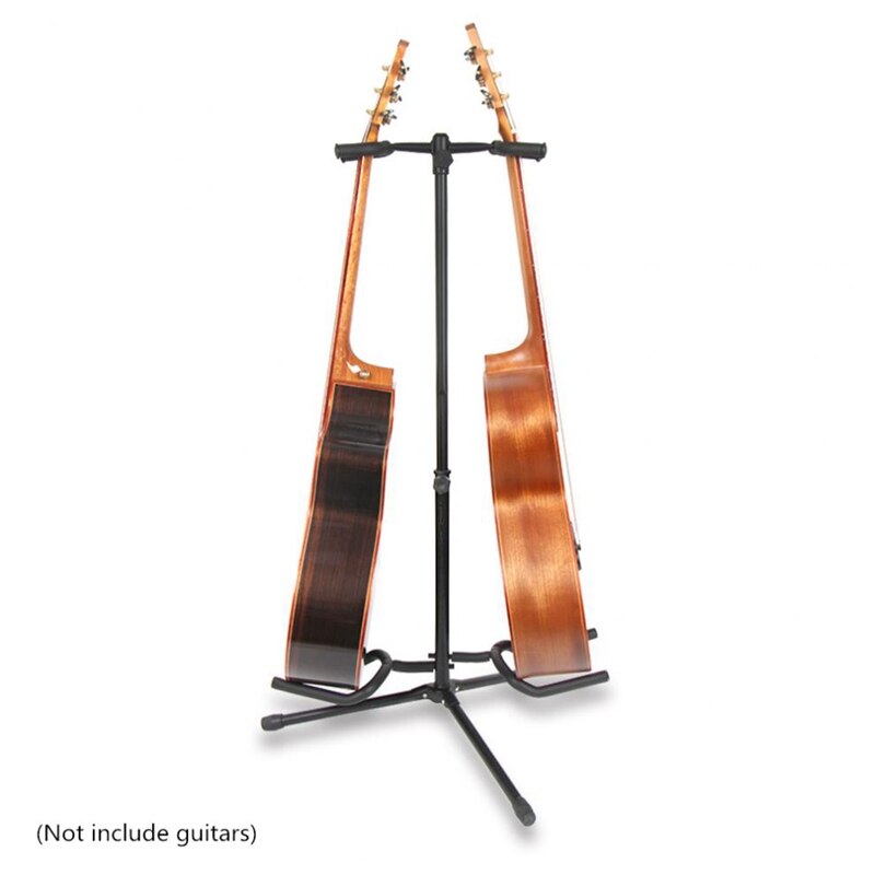 Soporte doble de aleación de aluminio para Guitarra, soporte para Guitarra, trípode estable para pantalla, 2 uds, Guitarra eléctrica acústica, bajo 5