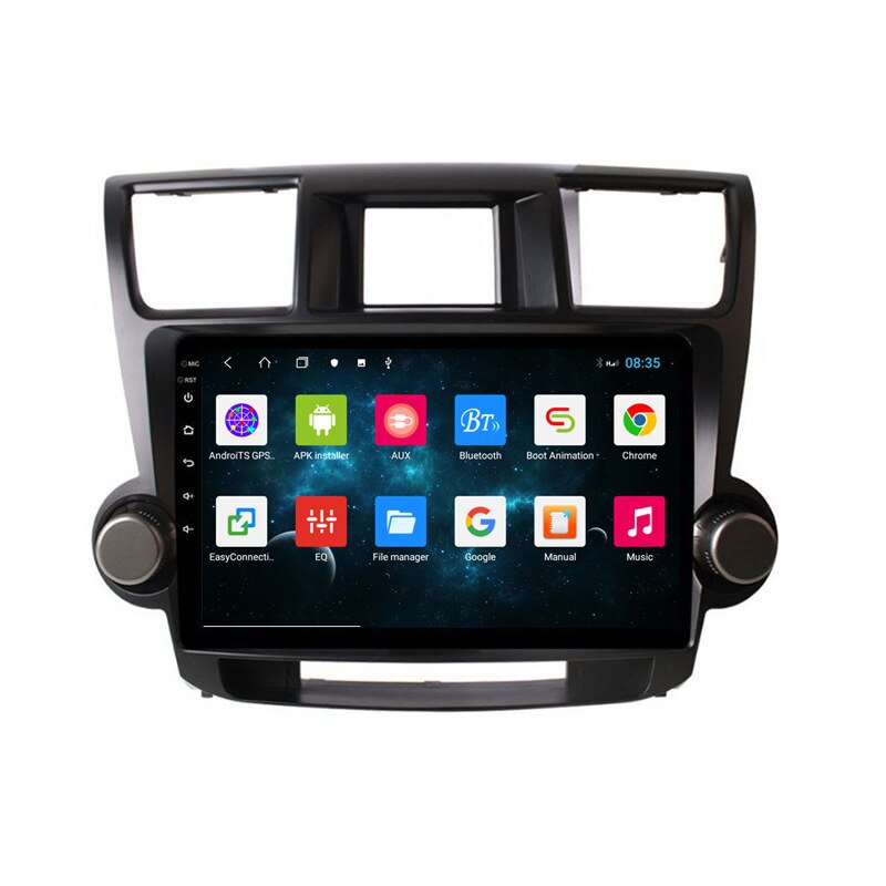 10.1inch Car Radio Fascia Trim Double Din Dash Panel DVD Frame Install Kit for Toyota Highlander Kluger