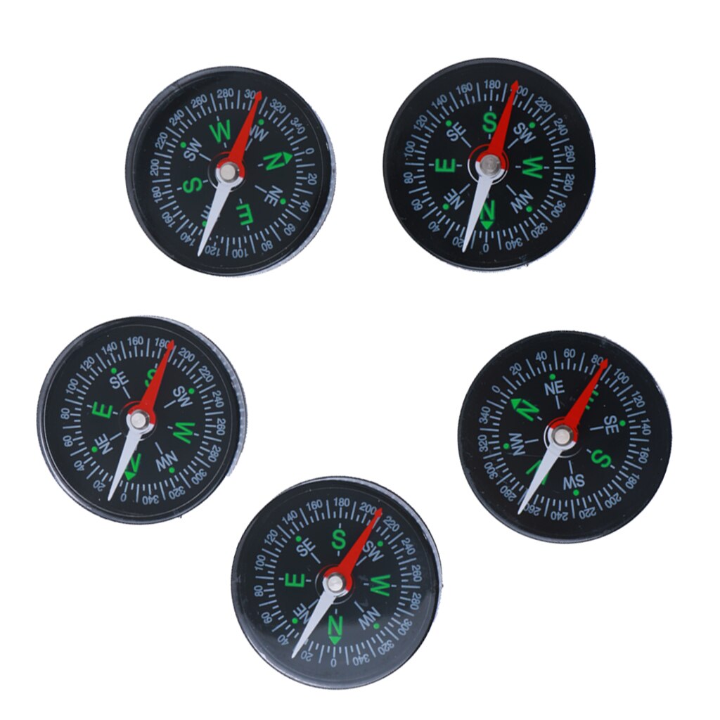 5pcs Compass Pocket Compass Outdoor Outdoor Hiking Trekking Survival Tool