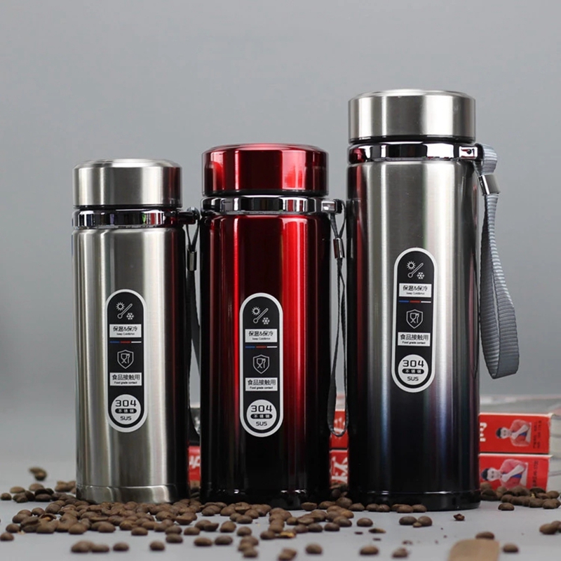 Termo de negocios de alta capacidad, vaso aislante de acero inoxidable, botella de agua, termo portátil para oficina, tazas de té