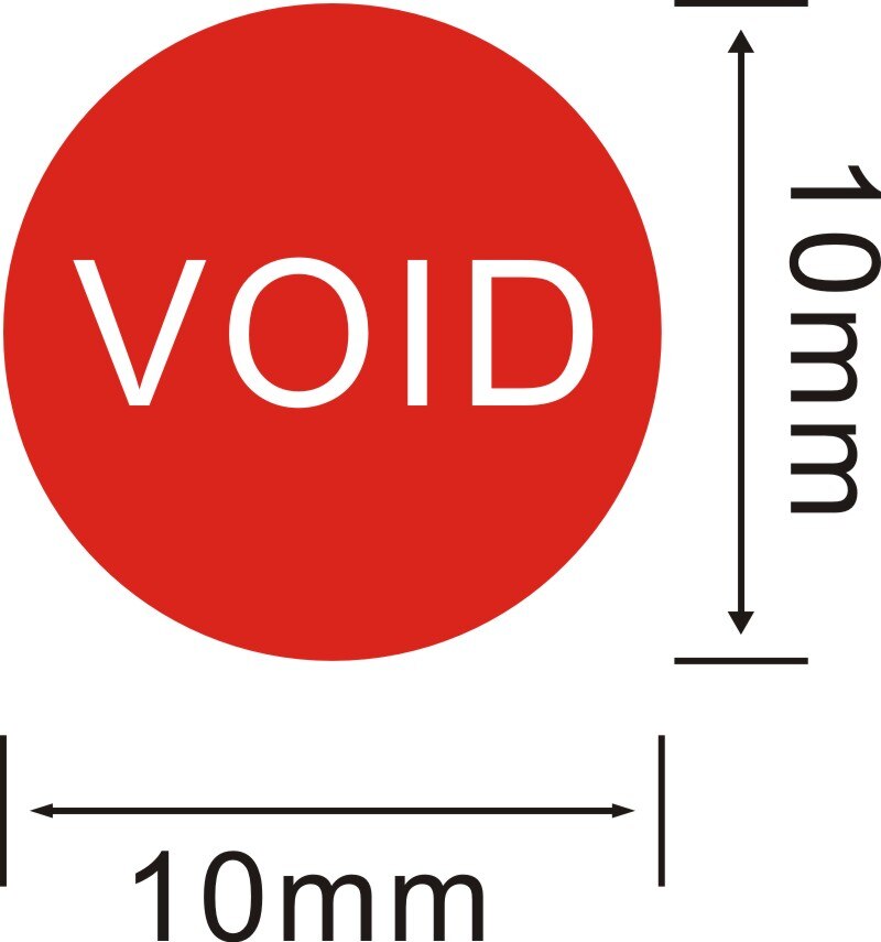Factory direct Warranty sealing label Security Protection sticker void If seal broken Damaged Shredded paper -2022: A