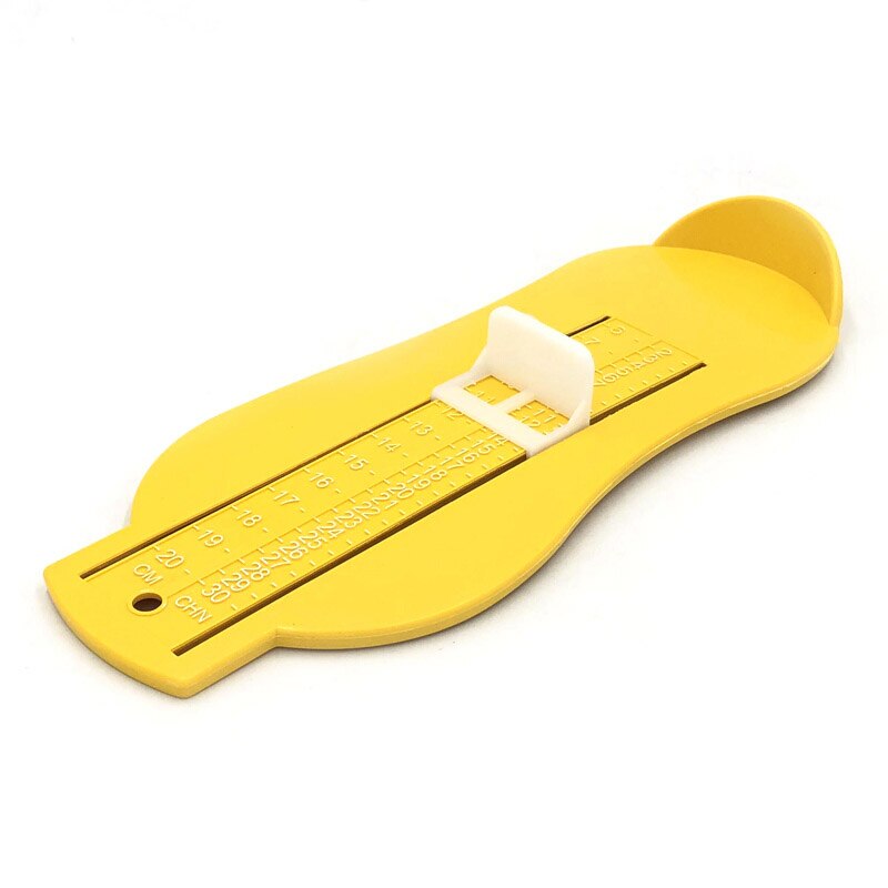 Voet Maatregel Gauge 3 Kleuren Baby Kid Voet Heerser Schoenen Maat Meten Heerser Schoenen Lengte Groeiende Voet Fitting Ruler Tool maatregelen: YELLOW