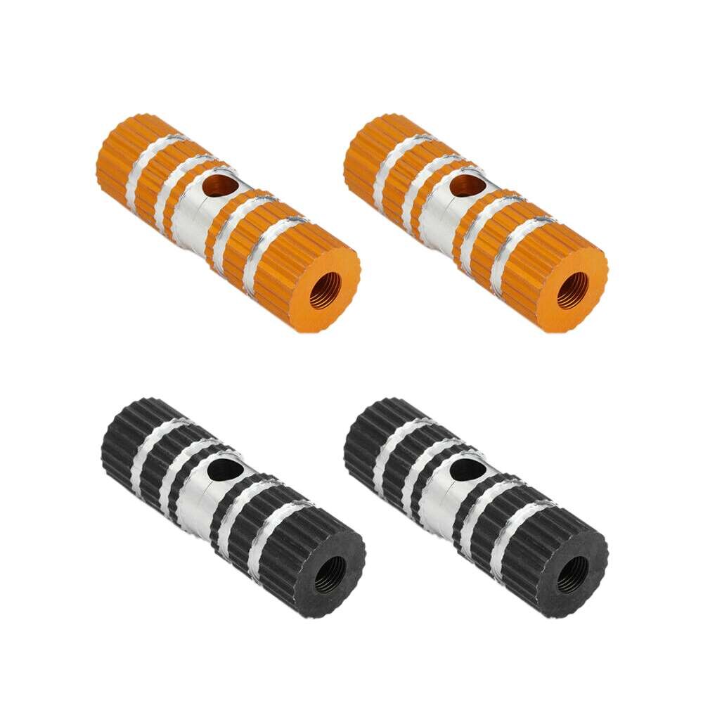2Pairs Foot Pegs MTB Pedals Front Rear Axle Footrest Peg Aluminum Nonslip Bicycle Pedal Bike Accessories