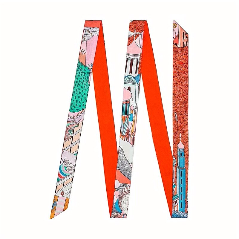 Nouvelle multifonctionnel foulard en soie 200 cm Skinny écharpe femmes sac rubans femme ceinture foulards et enveloppes pour dames