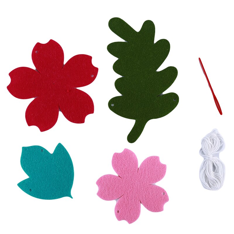 cloth flower 1st Birthday Banner Happy Birthday Party Decorations Kids Flag Baby Shower Banner Wedding Garland