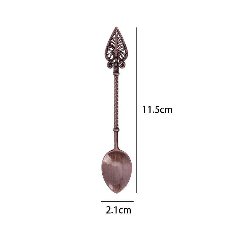 Stainless Steel Byzantine Medieval Retro Staff Coffee Spoon Teaspoon Spoon Wedding Ice Cream Spoons Kitchen Gadget Set Tableware