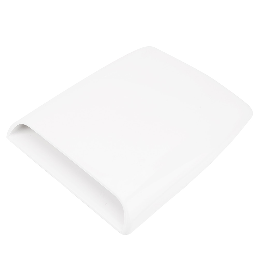 28*25*3.3cm Universal Car Bonnet Hood Scoop Air Flow Intake Vent Cover White/ Black Auto Air Flow Vent Cover Accessories